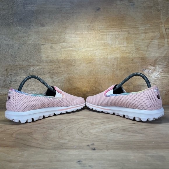 Skechers Goga Mat Ultra Go Womens Sz 9 Slip On Shoes Sneakers Light Pink 124788 - Picture 5 of 8